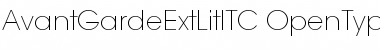 AvantGardeExtLitITC Regular Font