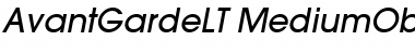ITC Avant Garde Gothic LT Medium Oblique Font