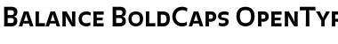 Balance BoldCaps Font