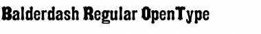 Balderdash Font