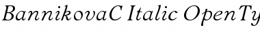 BannikovaC Font