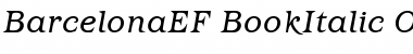 BarcelonaEF-BookItalic Regular Font