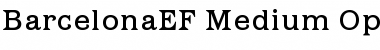 BarcelonaEF-Medium Regular Font