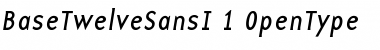 BaseTwelve SansI Font