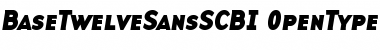 BaseTwelveSansSCBI Font