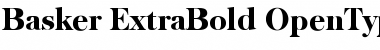Basker-ExtraBold Font