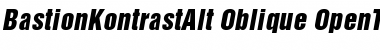 BastionKontrastAlt-Oblique Regular Font