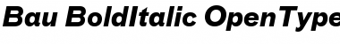 Bau-BoldItalic Regular Font