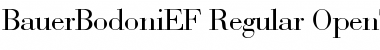 BauerBodoniEF Regular Font