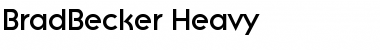 BradBecker-Heavy Font