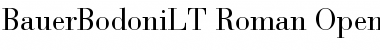 Bauer Bodoni LT Font