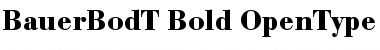 Bauer Bodoni T Bold Font