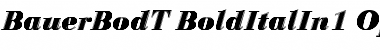 Bauer Bodoni T In1 Font