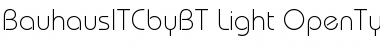 ITC Bauhaus Font