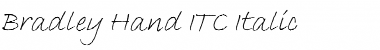BradleyHand ITC Italic Font