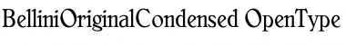 BelliniOriginalCondensed Regular Font