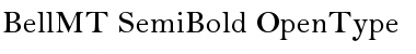 Bell MT Semi Bold Font