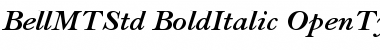 Bell MT Std Bold Italic Font