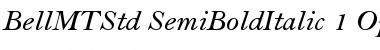 Bell MT Std Semibold Italic Font