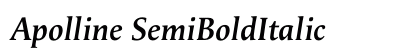 Apolline SemiBoldItalic preview