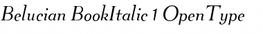 Belucian BookItalic Font