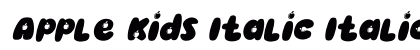 Apple Kids Italic Italic