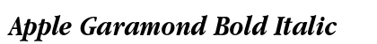 Apple Garamond Bold Italic preview