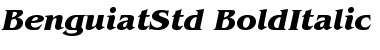 ITC Benguiat Std Bold Italic Font