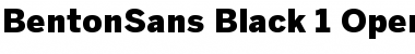 BentonSans Black Regular Font