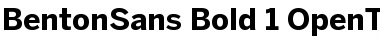 BentonSans Bold Regular Font