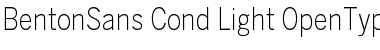 BentonSans Cond Light Font