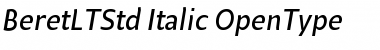 Beret LT Std Italic Font