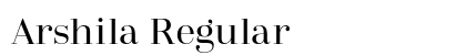 Arshila Regular