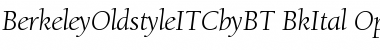 ITC Berkeley Oldstyle Book Italic Font