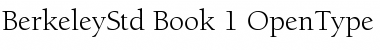 ITC Berkeley Oldstyle Std Book Font