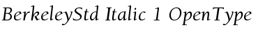 ITC Berkeley Oldstyle Std Font