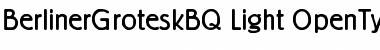 Berliner Grotesk BQ Regular Font
