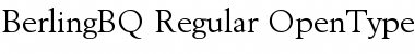 Berling BQ Regular Font