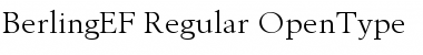 BerlingEF-Regular Regular Font
