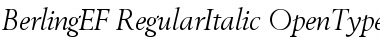 BerlingEF-RegularItalic Font