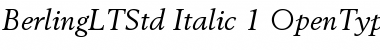 Download Berling LT Std Font