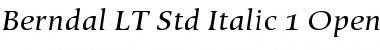 Download Berndal LT Std Regular Font