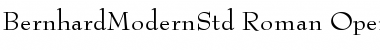 Bernhard Modern Std Roman Font