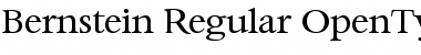 Bernstein-Regular Regular Font