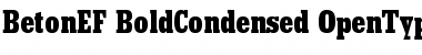 BetonEF BoldCondensed Font