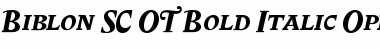 Biblon SC OT Font