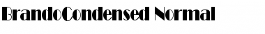 BrandoCondensed Normal Font