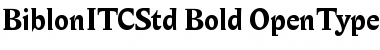 Biblon ITC Std Bold Font