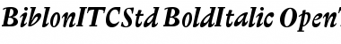 Biblon ITC Std Font