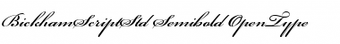 Bickham Script Std Font